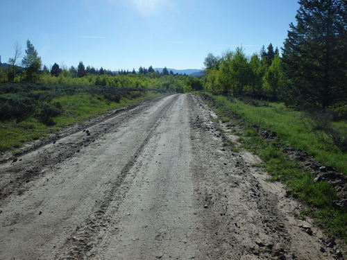 GDMBR: A few weeks ago this road was very mucky.